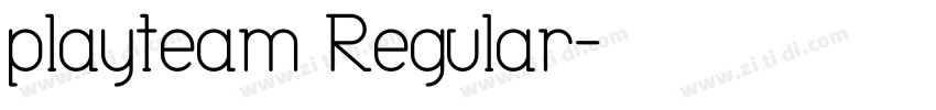 playteam Regular字体转换
